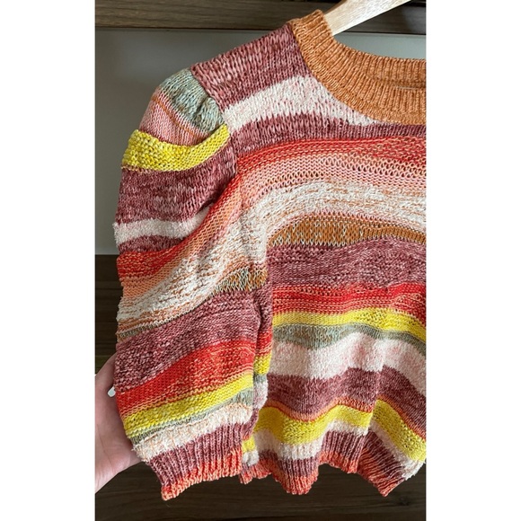 Ulla Johnson Odie Striped Crochet Sweater, Size 00 to 0 - Picture 6 of 16